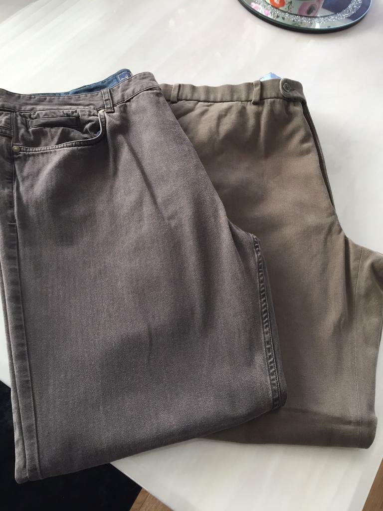 m&s mens casual trousers